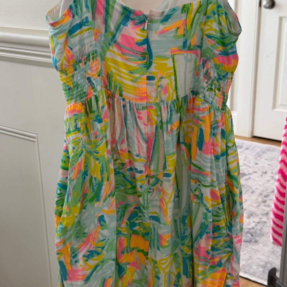 Lilly Pulitzer Yellow and Green Sleeveless Sundress